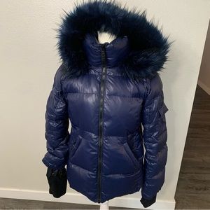 S13 Kylie blue down puffer size XL